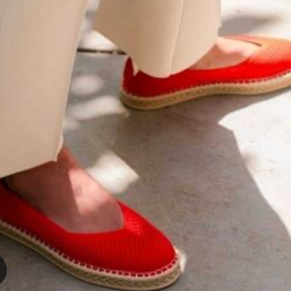 NWT Rothy's: The Espadrille Red Hot Size 8 - Picture 2 of 11
